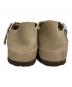 中古・古着 BIRKENSTOCK (ビルケンシュトック) ロンドン サボサンダル スエード ベージュ/トープ サイズ:37：11000円
