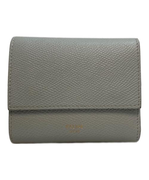 CELINE（セリーヌ）CELINE (セリーヌ) 2つ折り財布 レザー スカイブルーの古着・服飾アイテム