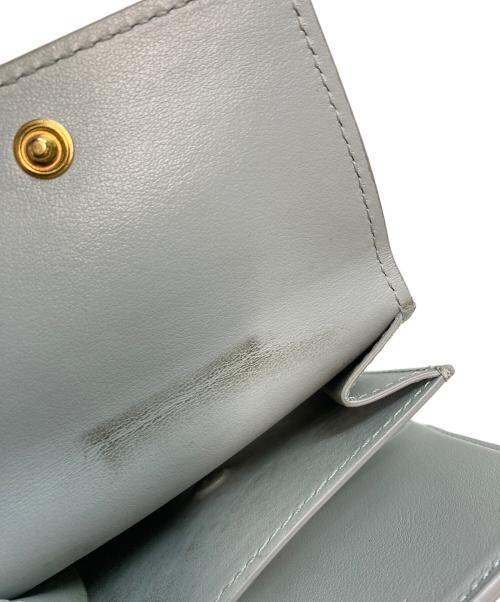 CELINE（セリーヌ）CELINE (セリーヌ) 2つ折り財布 レザー スカイブルーの古着・服飾アイテム