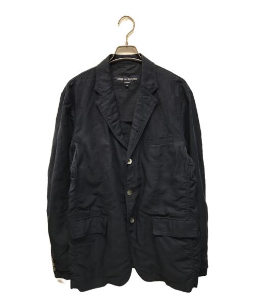 COMME des GARCONS HOMME（コムデギャルソン オム）COMME des GARCONS HOMME (コムデギャルソン オム) リネンテーラードジャケット ネイビー サイズ:Mの古着・服飾アイテム