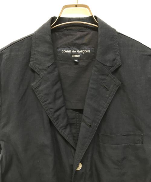 COMME des GARCONS HOMME（コムデギャルソン オム）COMME des GARCONS HOMME (コムデギャルソン オム) リネンテーラードジャケット ネイビー サイズ:Mの古着・服飾アイテム