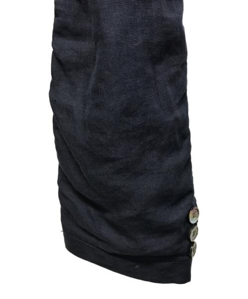 COMME des GARCONS HOMME（コムデギャルソン オム）COMME des GARCONS HOMME (コムデギャルソン オム) リネンテーラードジャケット ネイビー サイズ:Mの古着・服飾アイテム