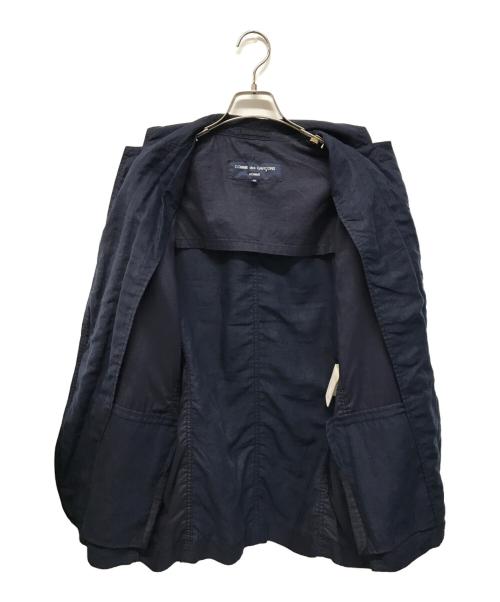 COMME des GARCONS HOMME（コムデギャルソン オム）COMME des GARCONS HOMME (コムデギャルソン オム) リネンテーラードジャケット ネイビー サイズ:Mの古着・服飾アイテム