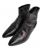 Saint Laurent Parisサンローランパリ）の古着「サイドジップ ヒールブーツ 15AW エディ期」｜ブラック