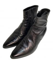 Saint Laurent Paris（サンローランパリ）の古着「サイドジップ ヒールブーツ 15AW エディ期」｜ブラック