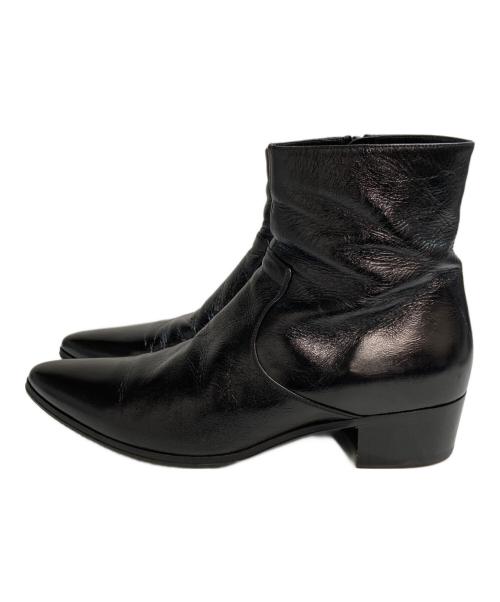 Saint Laurent Paris（サンローランパリ）Saint Laurent Paris (サンローランパリ) サイドジップ ヒールブーツ 15AW エディ期 ブラック サイズ:43の古着・服飾アイテム