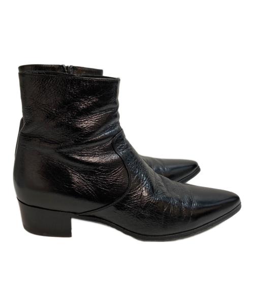 Saint Laurent Paris（サンローランパリ）Saint Laurent Paris (サンローランパリ) サイドジップ ヒールブーツ 15AW エディ期 ブラック サイズ:43の古着・服飾アイテム