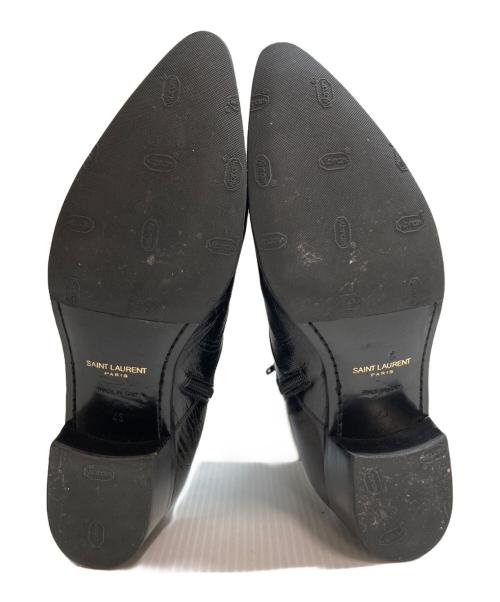 Saint Laurent Paris（サンローランパリ）Saint Laurent Paris (サンローランパリ) サイドジップ ヒールブーツ 15AW エディ期 ブラック サイズ:43の古着・服飾アイテム