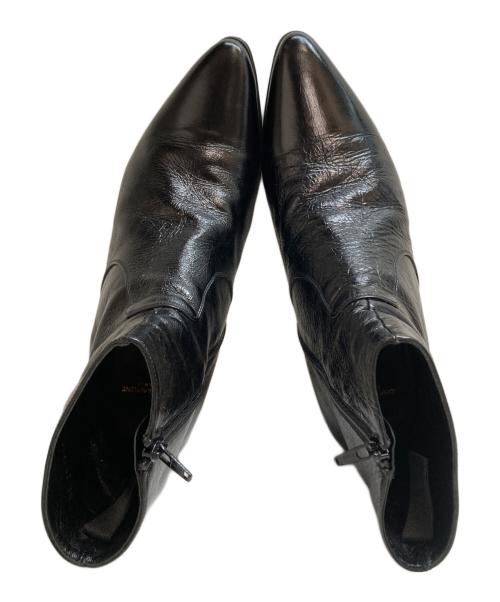 Saint Laurent Paris（サンローランパリ）Saint Laurent Paris (サンローランパリ) サイドジップ ヒールブーツ 15AW エディ期 ブラック サイズ:43の古着・服飾アイテム