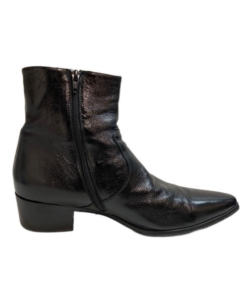 Saint Laurent Paris（サンローランパリ）Saint Laurent Paris (サンローランパリ) サイドジップ ヒールブーツ 15AW エディ期 ブラック サイズ:43の古着・服飾アイテム