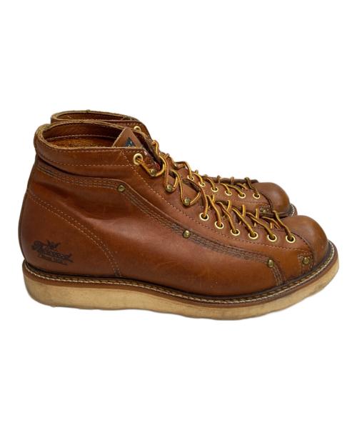 THOROGOOD（ソログッド）THOROGOOD (ソログッド) モンキーブーツ ルーファー レザー レースアップ ブラウン サイズ:8 1/2の古着・服飾アイテム