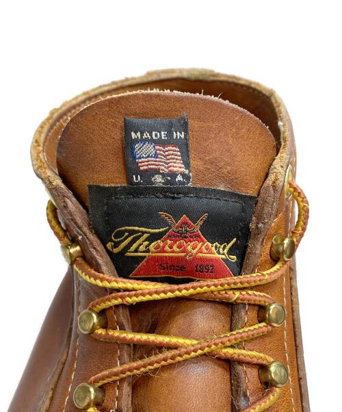 THOROGOOD（ソログッド）THOROGOOD (ソログッド) モンキーブーツ ルーファー レザー レースアップ ブラウン サイズ:8 1/2の古着・服飾アイテム