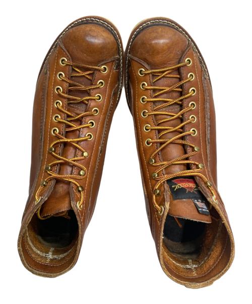 THOROGOOD（ソログッド）THOROGOOD (ソログッド) モンキーブーツ ルーファー レザー レースアップ ブラウン サイズ:8 1/2の古着・服飾アイテム