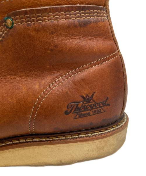 THOROGOOD（ソログッド）THOROGOOD (ソログッド) モンキーブーツ ルーファー レザー レースアップ ブラウン サイズ:8 1/2の古着・服飾アイテム