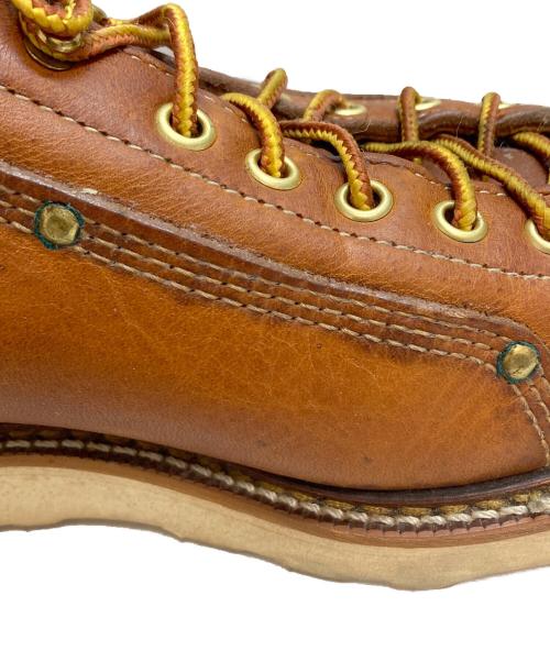 THOROGOOD（ソログッド）THOROGOOD (ソログッド) モンキーブーツ ルーファー レザー レースアップ ブラウン サイズ:8 1/2の古着・服飾アイテム