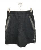 JORDAN×UNION×FRAGMENT DESIGNジョーダン×ユニオン×フラグメントデザイン）の古着「メッシュハーフパンツ SHORTS PALE（ショーツペール）」｜ブラック