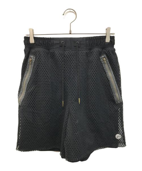 JORDAN（ジョーダン）JORDAN (ジョーダン) UNION (ユニオン) FRAGMENT DESIGN (フラグメントデザイン) メッシュハーフパンツ SHORTS PALE（ショーツペール） ブラック サイズ:XSの古着・服飾アイテム