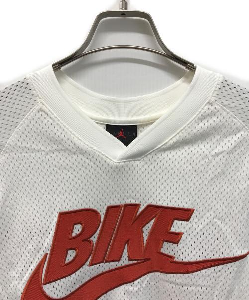 JORDAN（ジョーダン）JORDAN (ジョーダン) NIGEL SYLVESTER (ナイジェル シルベスター) BIKE JERSEY S/S TOP SAIL（バイク ジャージ ショートスリーブ トップ セイル） メッシュ半袖カットソー ホワイト サイズ:Sの古着・服飾アイテム