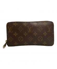 LOUIS VUITTON（ルイ ヴィトン）の古着「モノグラム ジッピー ウォレット 長財布 ラウンドジップ レザー ロゴ」｜ブラウン