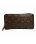 LOUIS VUITTON（ルイ ヴィトン）の古着「モノグラム ジッピー ウォレット 長財布 ラウンドジップ レザー ロゴ」｜ブラウン