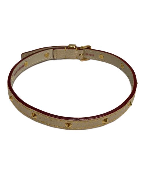 LOUIS VUITTON（ルイ ヴィトン）LOUIS VUITTON (ルイ ヴィトン) スタッズブレスレッド レザーの古着・服飾アイテム