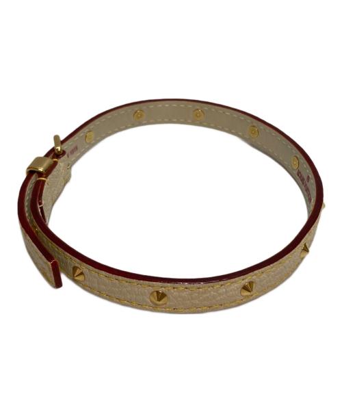 LOUIS VUITTON（ルイ ヴィトン）LOUIS VUITTON (ルイ ヴィトン) スタッズブレスレッド レザーの古着・服飾アイテム