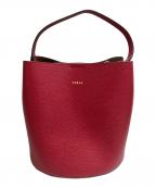 FURLAフルラ）の古着「Danae バケットバッグ S レザー」｜レッド