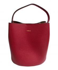 FURLA（フルラ）の古着「Danae バケットバッグ S レザー」｜レッド