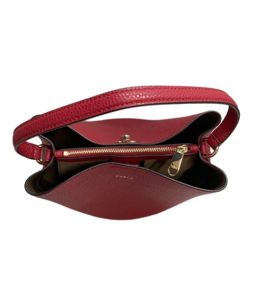 FURLA（フルラ）FURLA (フルラ) Danae バケットバッグ S レザー レッドの古着・服飾アイテム