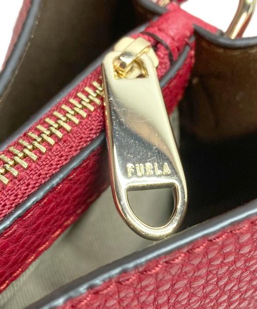 FURLA（フルラ）FURLA (フルラ) Danae バケットバッグ S レザー レッドの古着・服飾アイテム