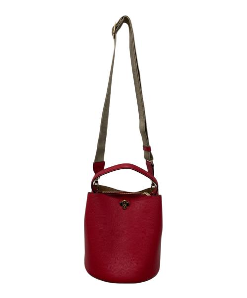 FURLA（フルラ）FURLA (フルラ) Danae バケットバッグ S レザー レッドの古着・服飾アイテム