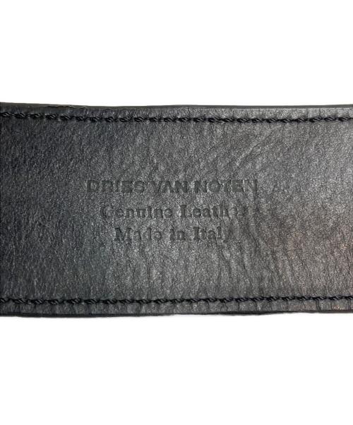 DRIES VAN NOTEN（ドリスヴァンノッテン）DRIES VAN NOTEN (ドリスヴァンノッテン) レザーベルト ブラックの古着・服飾アイテム