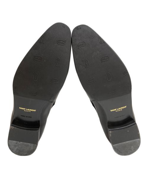 Saint Laurent Paris（サンローランパリ）Saint Laurent Paris (サンローランパリ) アンクルブーツ レザー ブラック サイズ:44の古着・服飾アイテム