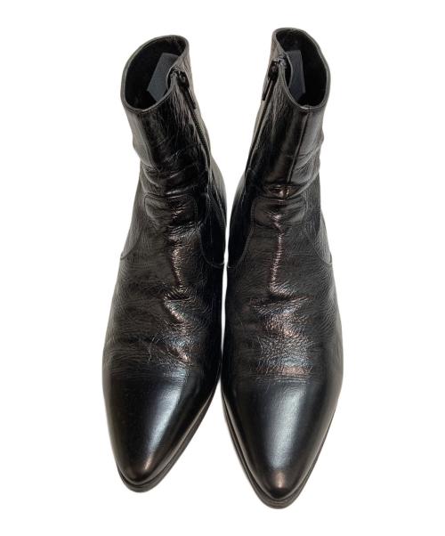 Saint Laurent Paris（サンローランパリ）Saint Laurent Paris (サンローランパリ) サイドジップ ヒールブーツ ブラック サイズ:43の古着・服飾アイテム