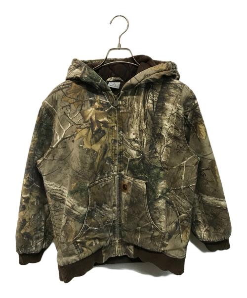 CarHartt（カーハート）CarHartt (カーハート) リアルツリーカモアクティブジャケット ブラウン サイズ:ジュニアL（S程）の古着・服飾アイテム