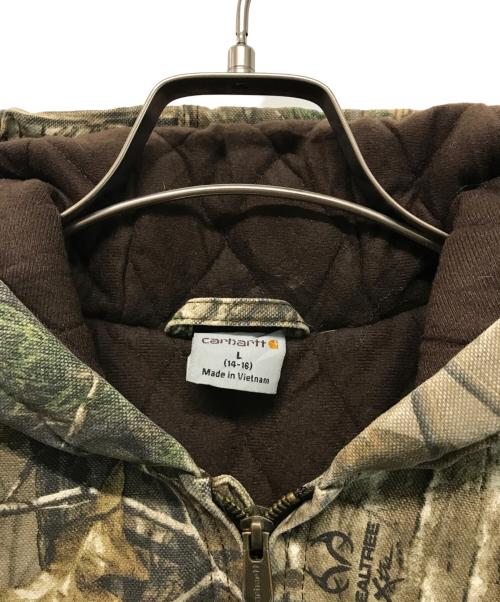 CarHartt（カーハート）CarHartt (カーハート) リアルツリーカモアクティブジャケット ブラウン サイズ:ジュニアL（S程）の古着・服飾アイテム