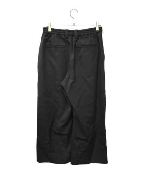 MAISON SPECIAL（メゾンスペシャル）MAISON SPECIAL Chambray Washable Wool Prime-Wide Two Tuck Wide Pants（シャンブレー ウォッシャブル ウール プライムワイド ツータック ワイドパンツ） ブラックの古着・服飾アイテム