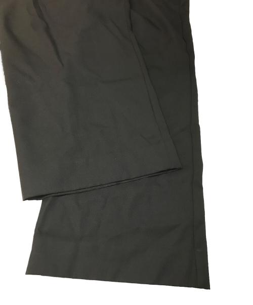MAISON SPECIAL（メゾンスペシャル）MAISON SPECIAL Chambray Washable Wool Prime-Wide Two Tuck Wide Pants（シャンブレー ウォッシャブル ウール プライムワイド ツータック ワイドパンツ） ブラックの古着・服飾アイテム