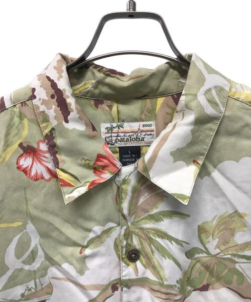 pataloha（パタロハ）pataloha (パタロハ) アロハシャツ グリーン サイズ:Lの古着・服飾アイテム