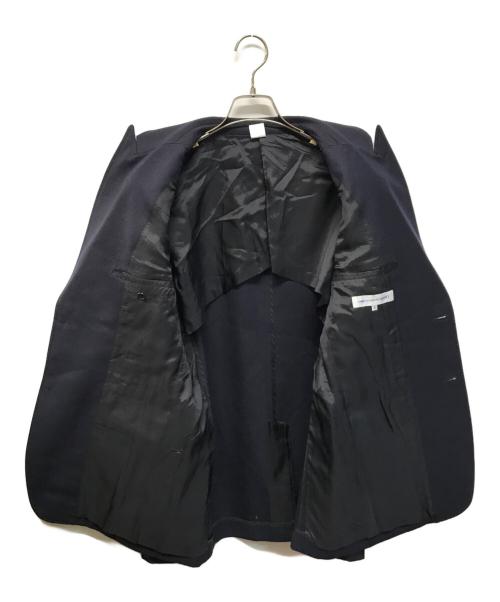 COMME des GARCONS SHIRT（コムデギャルソンシャツ）COMME des GARCONS SHIRT (コムデギャルソンシャツ) ピークドラペル ウールテーラードジャケット ネイビー サイズ:Mの古着・服飾アイテム