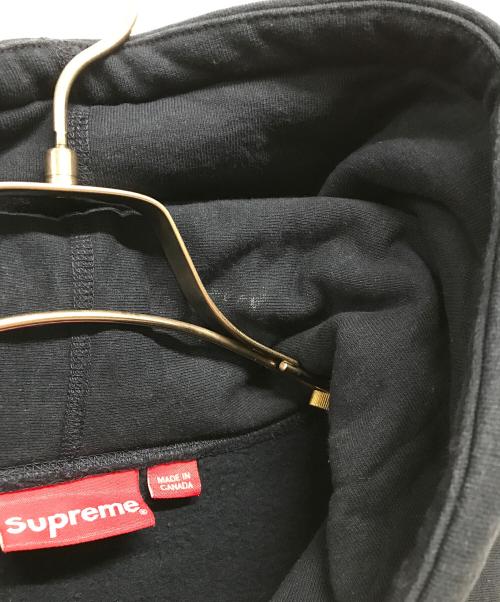 SUPREME（シュプリーム）SUPREME (シュプリーム) 17AW　Compact Logo Hooded Sweatshirt　コンパクト・ロゴ・フーデッド・スウェットシャツ ネイビー×ピンク サイズ:Mの古着・服飾アイテム