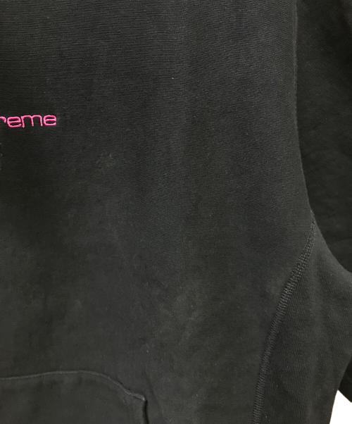 SUPREME（シュプリーム）SUPREME (シュプリーム) 17AW　Compact Logo Hooded Sweatshirt　コンパクト・ロゴ・フーデッド・スウェットシャツ ネイビー×ピンク サイズ:Mの古着・服飾アイテム
