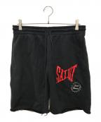 SAINT MICHAELセントマイケル）の古着「SWEAT SHORTS　スウェット ショーツ」｜ブラック