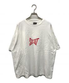 SAINT MICHAEL（セントマイケル）の古着「RIBON SAINT SS TEE リボン セント ショートスリーブ ティー ロゴTシャツ」｜ホワイト