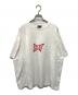 SAINT MICHAEL（セントマイケル）の古着「RIBON SAINT SS TEE リボン セント ショートスリーブ ティー ロゴTシャツ」｜ホワイト