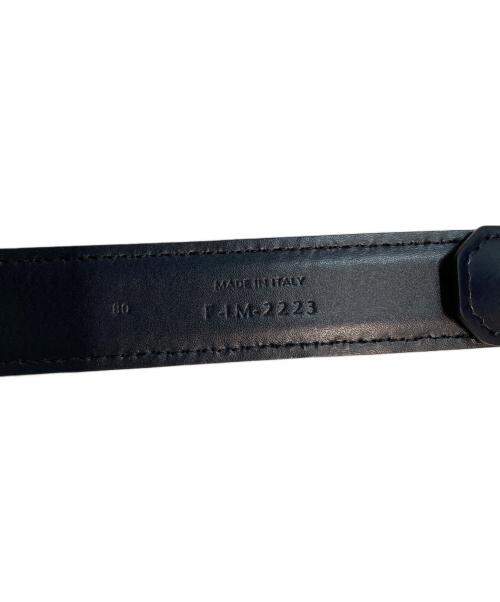 CELINE（セリーヌ）CELINE (セリーヌ) Triomphe Belt　トリオンフベルト ブラック サイズ:SIZE 80の古着・服飾アイテム