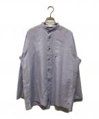 HOMME PLISSE ISSEY MIYAKEオム プリッセ イッセイ ミヤケ）の古着「PL RAMIE SHIRT(ピーエル ラミー シャツ) リネン混　ドメス」｜パープル