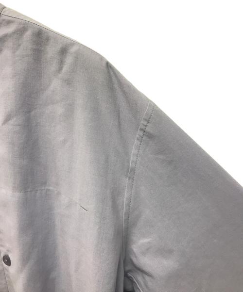 HOMME PLISSE ISSEY MIYAKE（オム プリッセ イッセイ ミヤケ）HOMME PLISSE ISSEY MIYAKE (オム プリッセ イッセイ ミヤケ) PL RAMIE SHIRT(ピーエル ラミー シャツ) リネン混　ドメス パープル サイズ:SIZE 3の古着・服飾アイテム