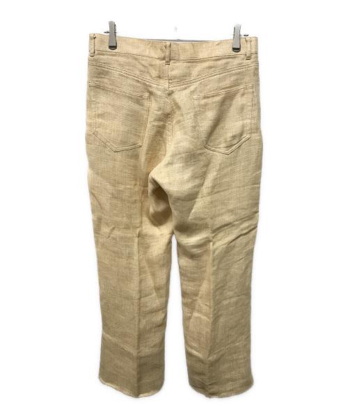 AURALEE（オーラリー）AURALEE (オーラリー) リネンパンツ　LINEN DOUBLE FACE 5P PANTS ベージュ サイズ:SIZE 4の古着・服飾アイテム
