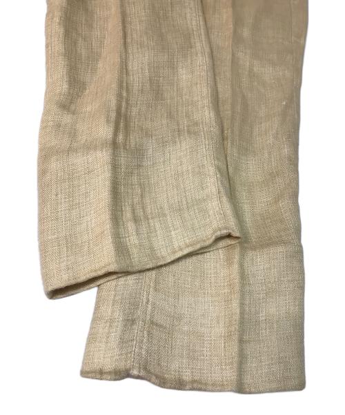AURALEE（オーラリー）AURALEE (オーラリー) リネンパンツ　LINEN DOUBLE FACE 5P PANTS ベージュ サイズ:SIZE 4の古着・服飾アイテム